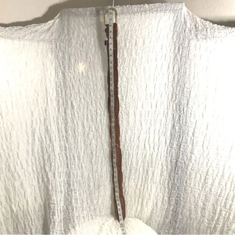 Michael Kors Braided Leather Belt Size Small